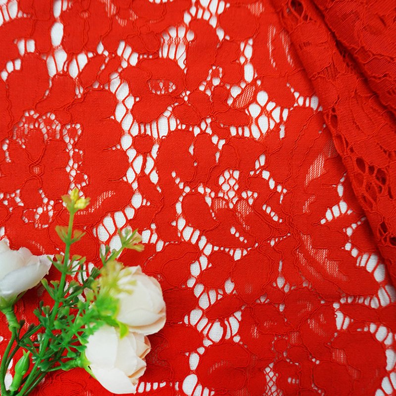 Lace Fabric Nylon Warp Knit for Women's Wear Wholesale Supplier 4